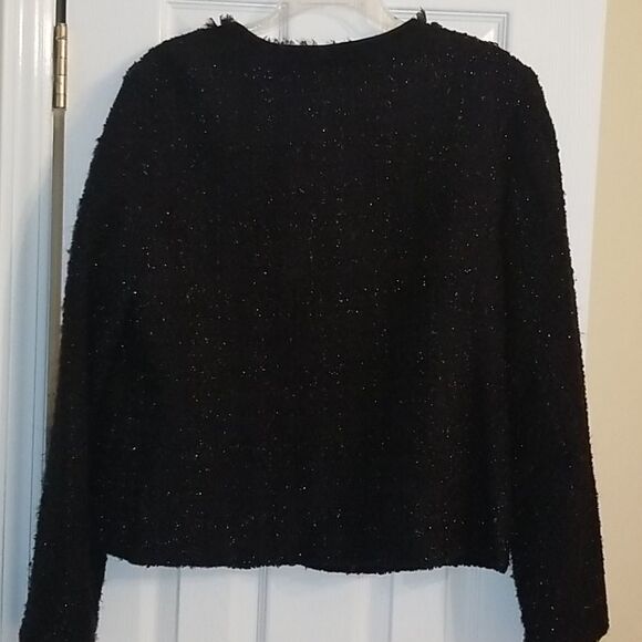 Alfani Wool Blend Jacket Black Womens Size 16 - Picture 6 of 9